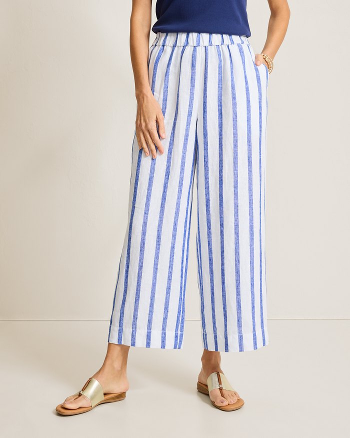 Two Palms Isla Sol Linen Culotte Pants