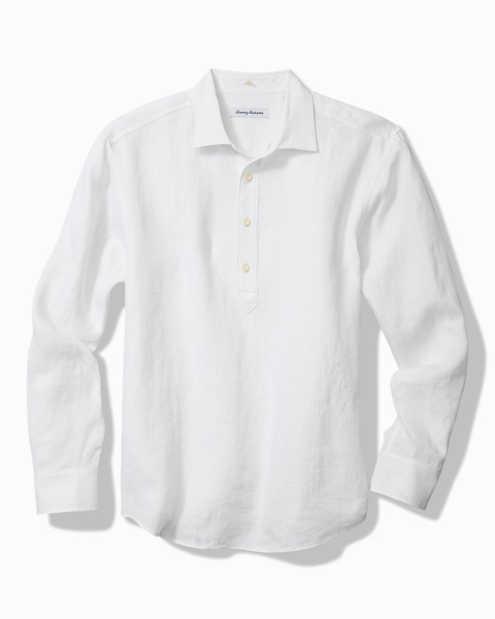 Big & Tall Desert Riviera Linen Popover Shirt