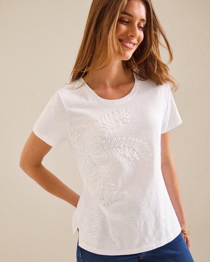 Embroidered Palm Lux T-Shirt