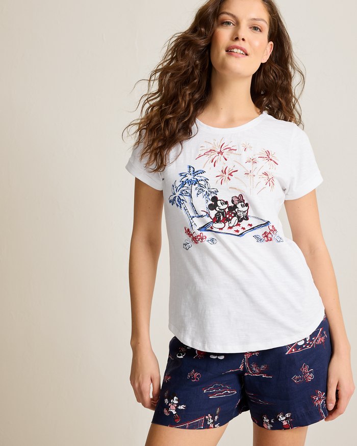 Disney Sizzling Sky Spectacle Embroidered Lux T-Shirt