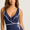 Island Cays Cabana Wrap-Front One-Piece Swimsuit