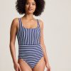 Coastline Stripe Reversible One-Piece Swimsuit