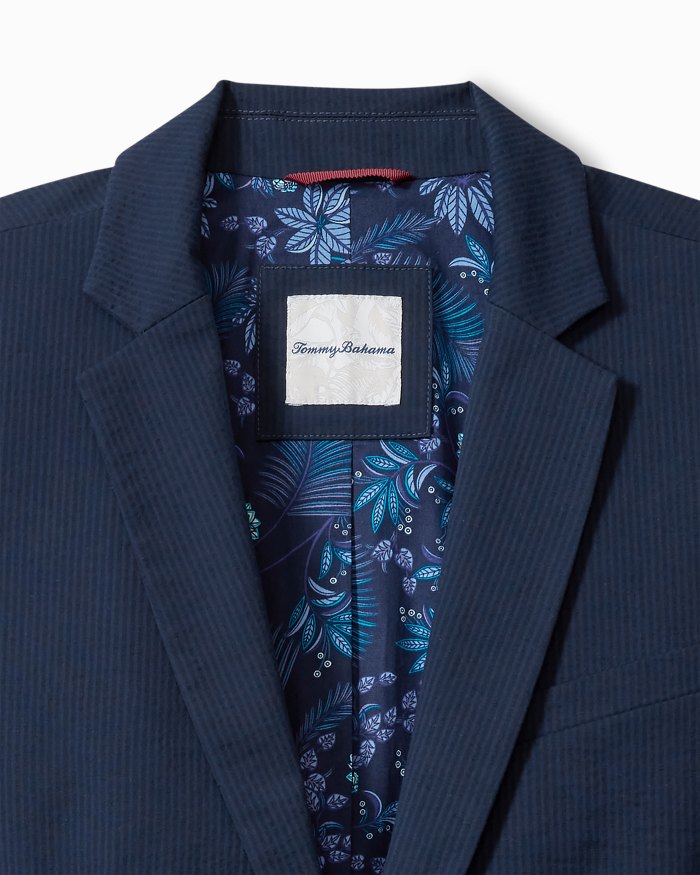 Big & Tall Nova Wave Stretch-Seersucker Blazer