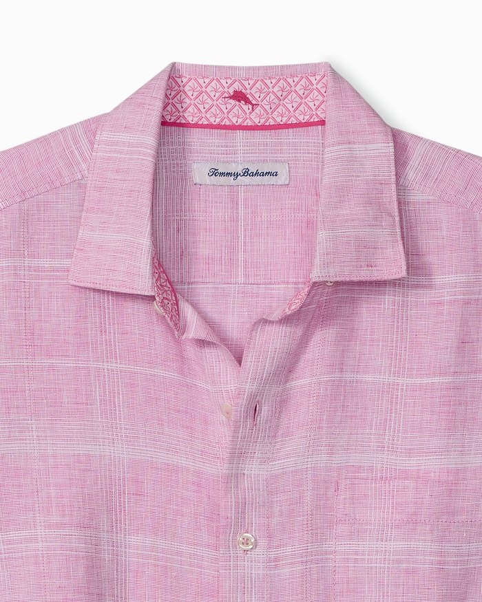 Big & Tall Paradisio Plaid Linen Shirt