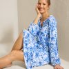 Jersey Long-Sleeve Short Sleep Dress