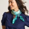 Stripe Vortex Square Silk Scarf