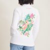 Aruba Tropical Bliss Embroidered Full-Zip Sweatshirt