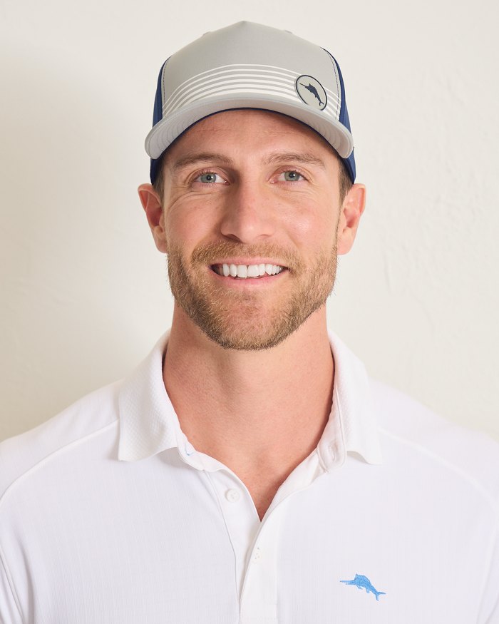 Tommy Bahama Stripe Trucker Cap