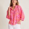 Paradiso Petals 3/4-Sleeve Top