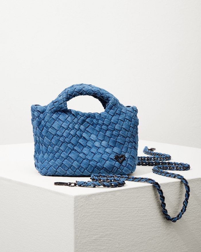 Tiny Mini Woven Crossbody Tote