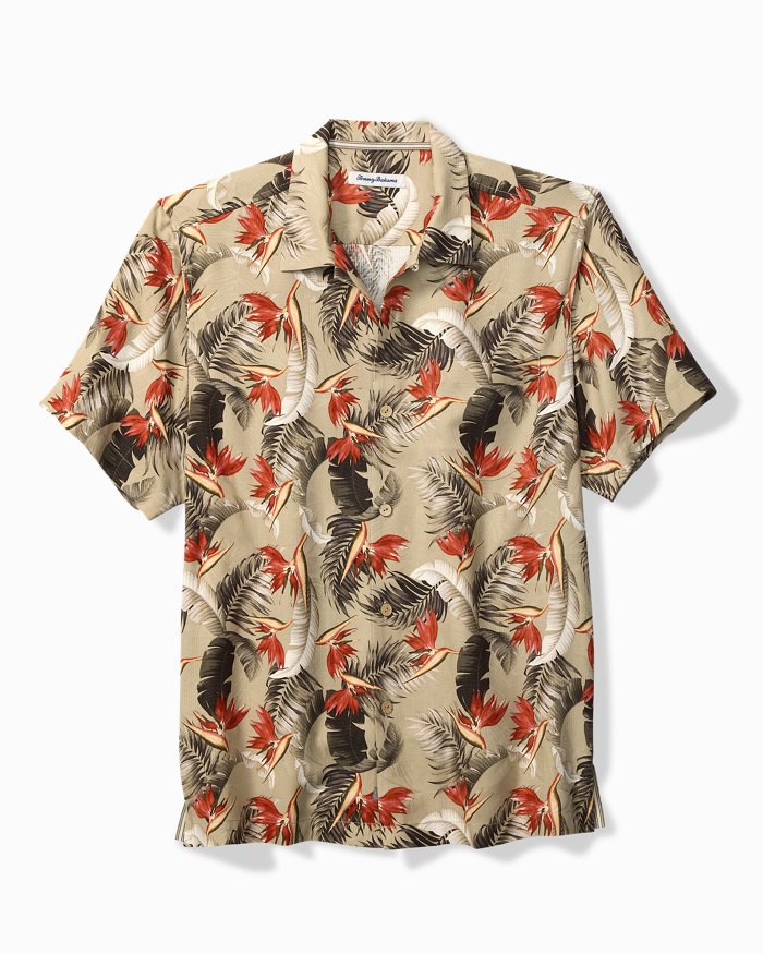 Big & Tall Paradiso Sands Silk Camp Shirt