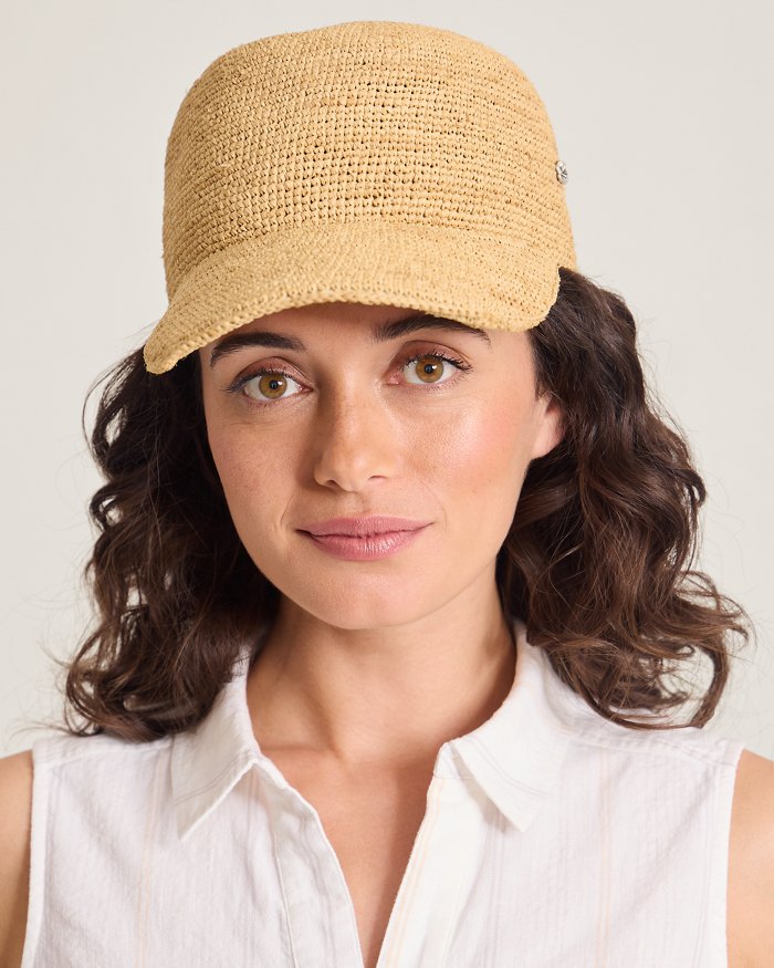 Riley Raffia Packable Cap
