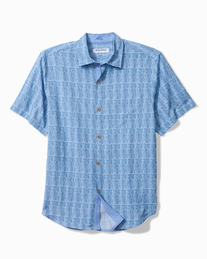 Big & Tall Coastal Ease Siena Geo IslandZone® Camp Shirt