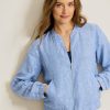 Two Palms Linen Bomber Jacket