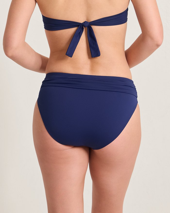 Pearl High-Waist Hipster Bikini Bottoms