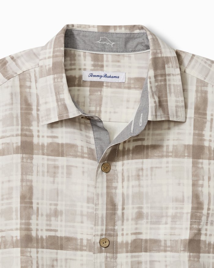 Big & Tall Plaid About You Silk Camp Shirt