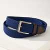 Two-Tone Stretch Webbed Belt