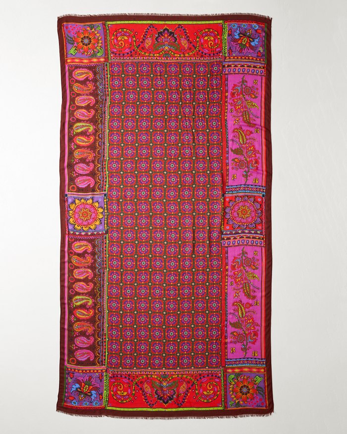 Tile Patch Wrap Scarf