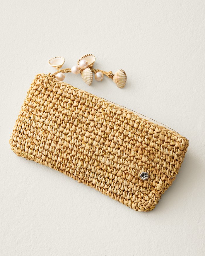 Hialeah Crochet Raffia Pouch