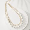 Tidal Treasure Baroque Pearl and Stone Layered Necklace