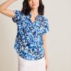 Flora Fresco Silk Camp Shirt