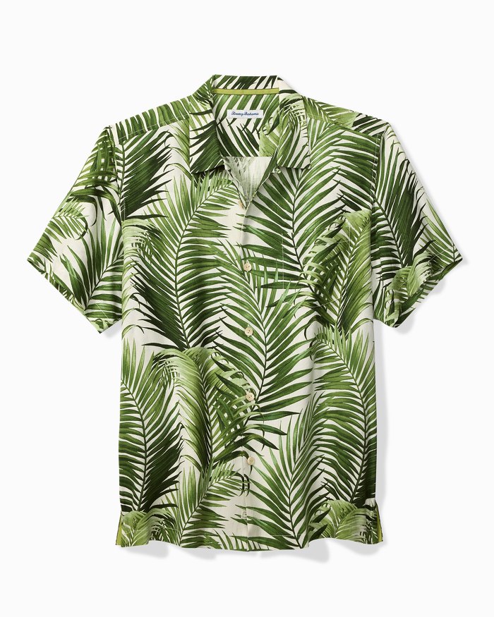 Big & Tall Palm Patrol Silk Camp Shirt