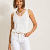 Addison Sleeveless Linen-Blend Sweater