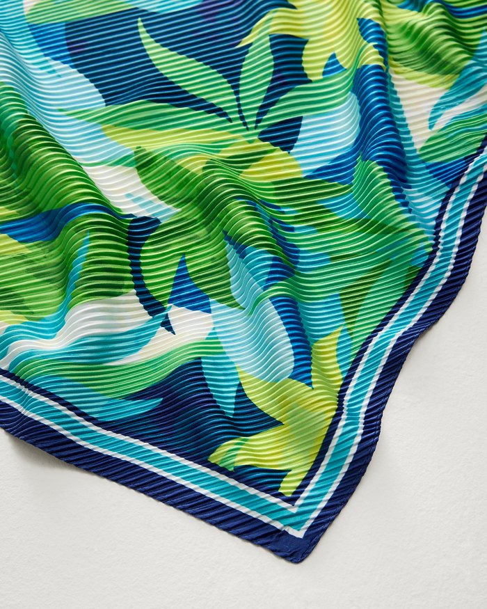 Paper Palms Pleated Diamond Scarf