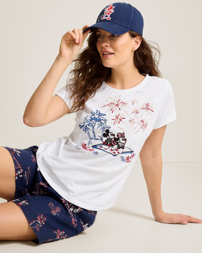 Disney Sizzling Sky Spectacle Embroidered Lux T-Shirt