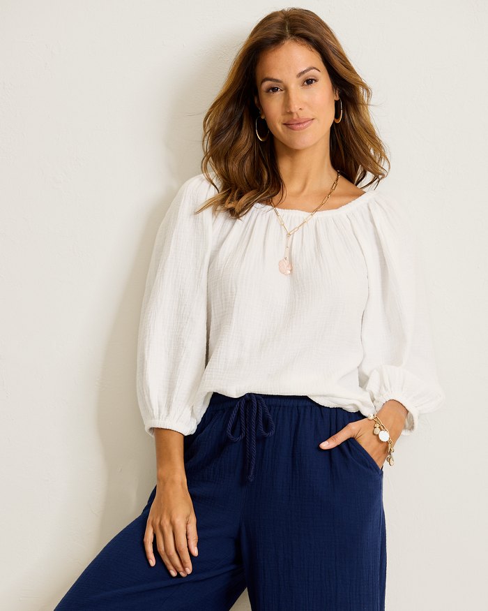 Coral Isle Off-the-Shoulder Top