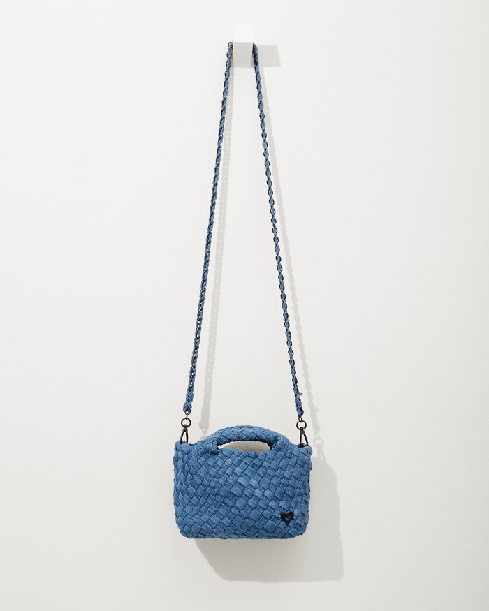 Tiny Mini Woven Crossbody Tote