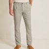 Isla Sands Stripe Stretch-Linen Pants