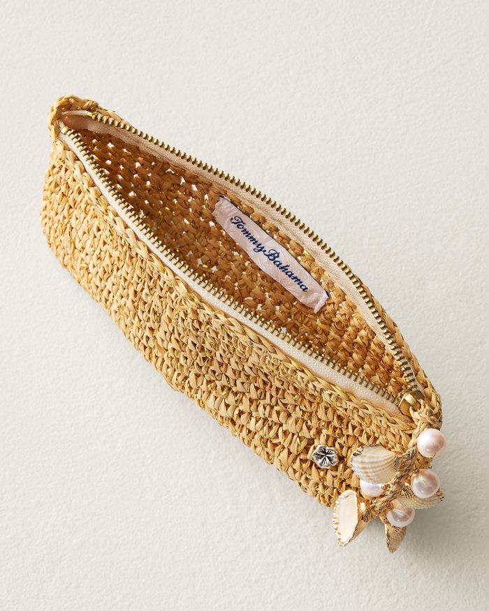 Hialeah Crochet Raffia Pouch