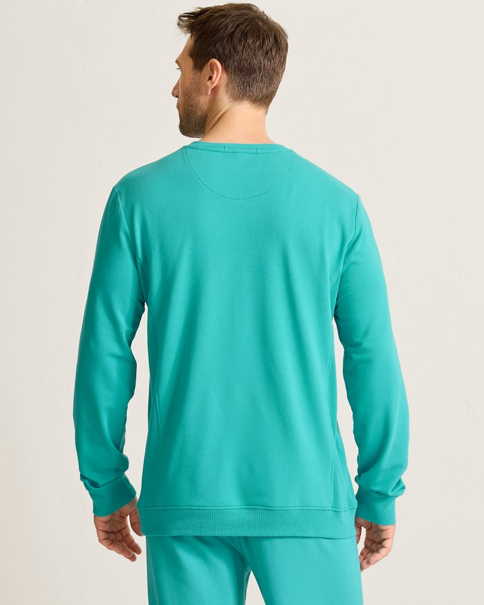 Big & Tall Terry Long-Sleeve Henley