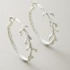 Lagoon Coral Branch Hoop Earrings